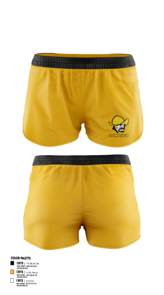 Womens Shorts, Don Lugo, Track & Field, Teamtime, Team time, sublimation, custom sports apparel, team uniforms, spirit wear, spiritwear, sports uniforms, custom shirts, team store, custom team store, fundraiser sports, apparel fundraiser