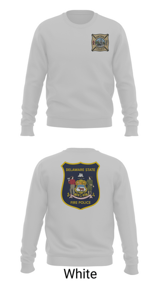 Crew Neck Sweatshirt, Delaware State Fire Police, Police, Teamtime, Team time, sublimation, custom sports apparel, team uniforms, spirit wear, spiritwear, sports uniforms, custom shirts, team store, custom team store, fundraiser sports, apparel fundraiser