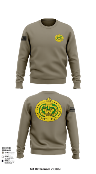 Crew Neck Sweatshirt, F Co 3-485th REGT, Army, Teamtime, Team time, sublimation, custom sports apparel, team uniforms, spirit wear, spiritwear, sports uniforms, custom shirts, team store, custom team store, fundraiser sports, apparel fundraiser
