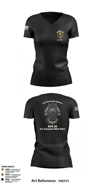 319th IEW Women's Short Sleeve V-neck Shirt - 6