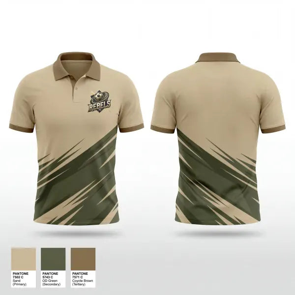 Short Sleeve Performance Polo, Rebels FC, Men's Soccer, Teamtime, Team time, sublimation, custom sports apparel, team uniforms, spirit wear, spiritwear, sports uniforms, custom shirts, team store, custom team store, fundraiser sports, apparel fundraiser