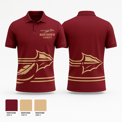 Northview Chiefs 65697083 Short Sleeve Performance Polo - 1