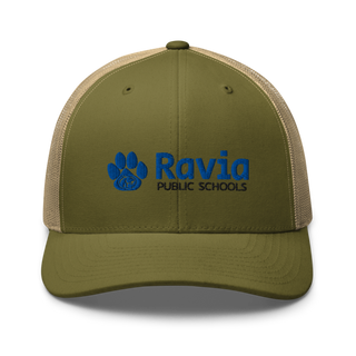 Ravia Middle School Basketball Retro Trucker Hat | Yupoong 6606