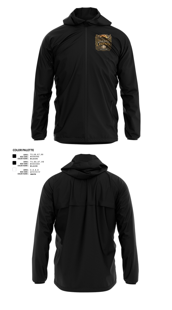 Windbreaker, Sutter Buttes Legends, Baseball, Teamtime, Team time, sublimation, custom sports apparel, team uniforms, spirit wear, spiritwear, sports uniforms, custom shirts, team store, custom team store, fundraiser sports, apparel fundraiser