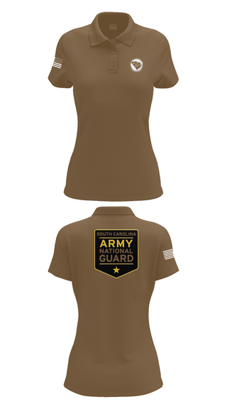 Womens Short Sleeve Performance Polo, Scarng, National Guard, Teamtime, Team time, sublimation, custom sports apparel, team uniforms, spirit wear, spiritwear, sports uniforms, custom shirts, team store, custom team store, fundraiser sports, apparel fundraiser
