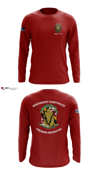 Long Sleeve Performance Shirt, Montgomery County Police Department - Firearms Training Unit, Police, Teamtime, Team time, sublimation, custom sports apparel, team uniforms, spirit wear, spiritwear, sports uniforms, custom shirts, team store, custom team store, fundraiser sports, apparel fundraiser