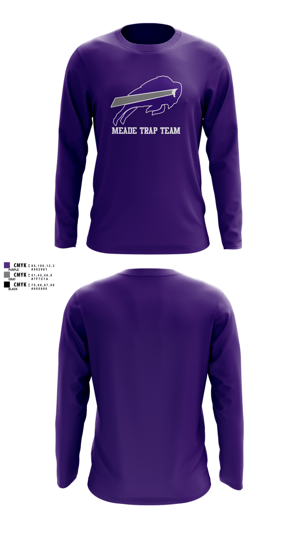Long Sleeve Performance Shirt, Meade High School Trap TeamMeade High School Trap Team, Spirit Store, Teamtime, Team time, sublimation, custom sports apparel, team uniforms, spirit wear, spiritwear, sports uniforms, custom shirts, team store, custom team store, fundraiser sports, apparel fundraiser