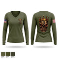 Alpha 3rd Women's Long Sleeve V-neck Shirt - 1