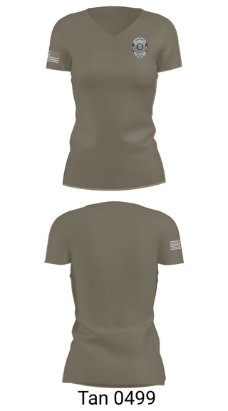 Womens Short Sleeve Vneck Shirt, Caruthersville Police Department, Police, Teamtime, Team time, sublimation, custom sports apparel, team uniforms, spirit wear, spiritwear, sports uniforms, custom shirts, team store, custom team store, fundraiser sports, apparel fundraiser