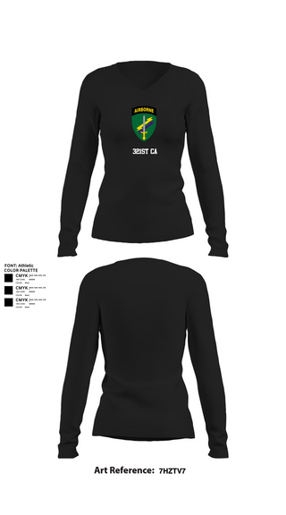 Womens Long Sleeve Vneck Shirt, 321st CA, , Teamtime, Team time, sublimation, custom sports apparel, team uniforms, spirit wear, spiritwear, sports uniforms, custom shirts, team store, custom team store, fundraiser sports, apparel fundraiser