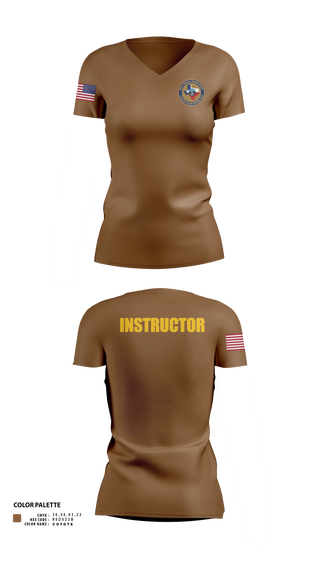 Womens Short Sleeve Vneck Shirt, NTTC Lackland, Navy, Teamtime, Team time, sublimation, custom sports apparel, team uniforms, spirit wear, spiritwear, sports uniforms, custom shirts, team store, custom team store, fundraiser sports, apparel fundraiser