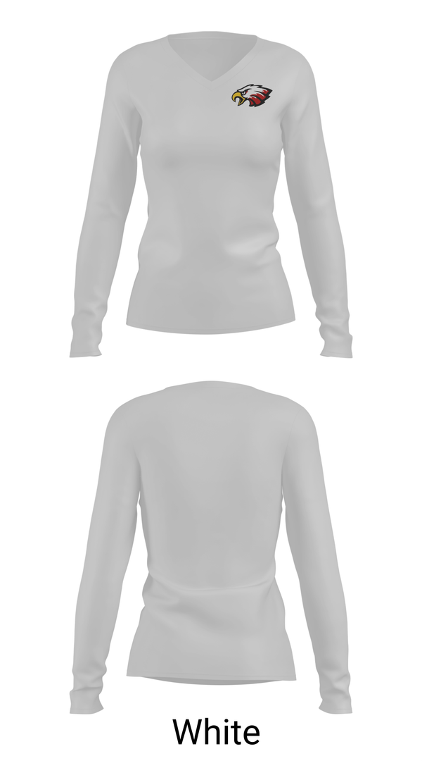 Womens Long Sleeve Vneck Shirt, Southern Boone Middle School Volleyball, Women's Volleyball, Teamtime, Team time, sublimation, custom sports apparel, team uniforms, spirit wear, spiritwear, sports uniforms, custom shirts, team store, custom team store, fundraiser sports, apparel fundraiser