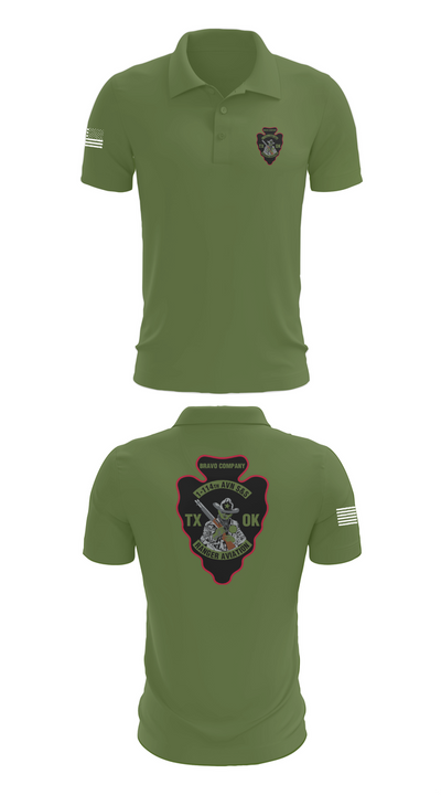 B CO 1-114TH AVN S&S 16112199 Short Sleeve Performance Polo - 47
