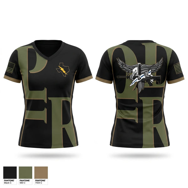 Womens Short Sleeve Vneck Shirt, Cameron County Sheriff’s Office SWAT Team, Police, Teamtime, Team time, sublimation, custom sports apparel, team uniforms, spirit wear, spiritwear, sports uniforms, custom shirts, team store, custom team store, fundraiser sports, apparel fundraiser