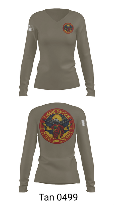 174th 84716687 Women's Long Sleeve V-neck Shirt - 77