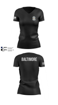 Baltimore Police Department 87844161 Women's Short Sleeve V-neck Shirt - 100