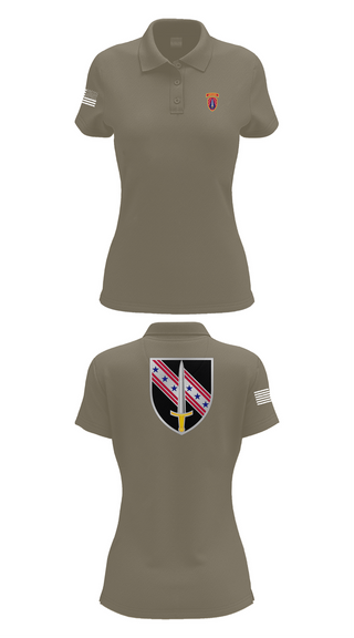 Womens Short Sleeve Performance Polo, 6/54th SFAB, National Guard, Teamtime, Team time, sublimation, custom sports apparel, team uniforms, spirit wear, spiritwear, sports uniforms, custom shirts, team store, custom team store, fundraiser sports, apparel fundraiser