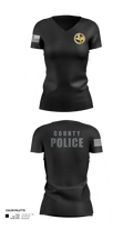 Nueces County Constable PCT4 30073114 Women's Short Sleeve V-neck Shirt - 21