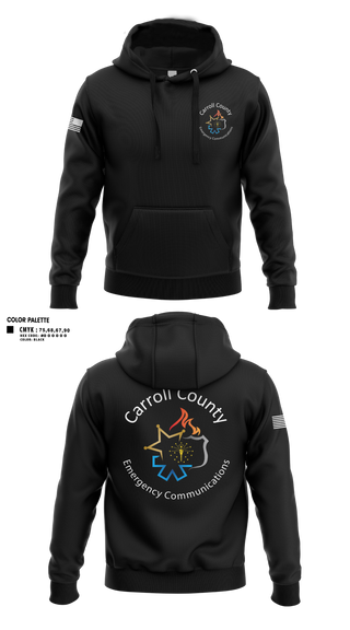 Hoodie, Carroll County Emergency Communications, Police, Teamtime, Team time, sublimation, custom sports apparel, team uniforms, spirit wear, spiritwear, sports uniforms, custom shirts, team store, custom team store, fundraiser sports, apparel fundraiser