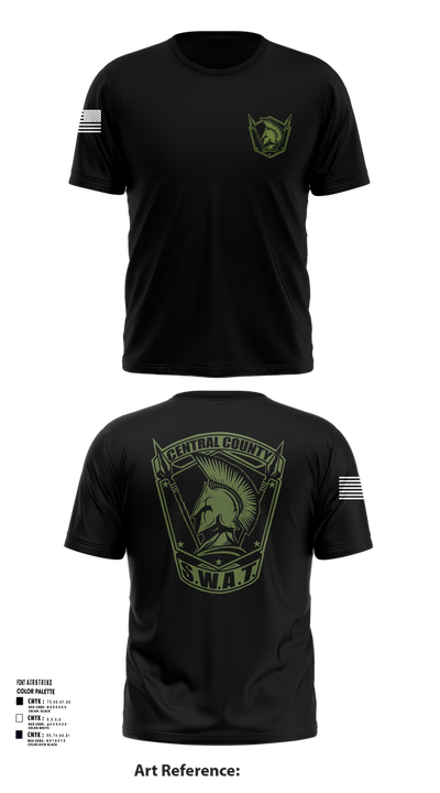 Central County SWAT 7539142 Short Sleeve Performance Shirt - 102