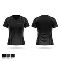 lunacats Women's Short Sleeve V-neck Shirt - 1