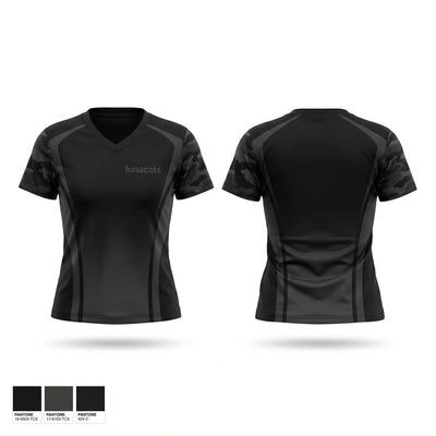 lunacats Women's Short Sleeve V-neck Shirt - 1