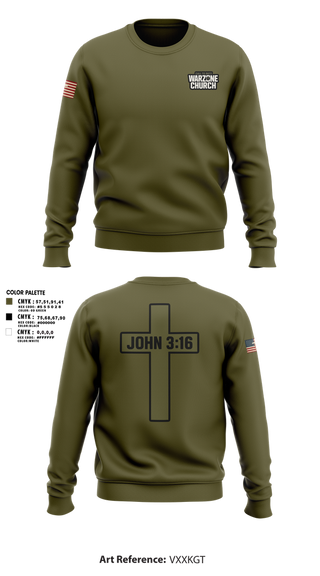 Crew Neck Sweatshirt, Warzone Church, , Teamtime, Team time, sublimation, custom sports apparel, team uniforms, spirit wear, spiritwear, sports uniforms, custom shirts, team store, custom team store, fundraiser sports, apparel fundraiser