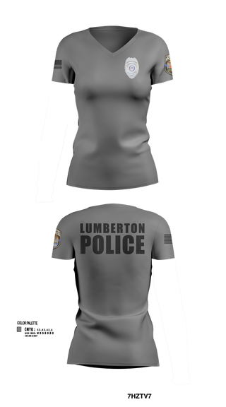 Womens Short Sleeve Vneck Shirt, LUMBERTON POLICE, , Teamtime, Team time, sublimation, custom sports apparel, team uniforms, spirit wear, spiritwear, sports uniforms, custom shirts, team store, custom team store, fundraiser sports, apparel fundraiser