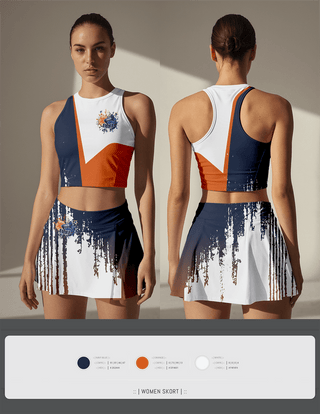 Skort, Lady Broncos, Cheer, Teamtime, Team time, sublimation, custom sports apparel, team uniforms, spirit wear, spiritwear, sports uniforms, custom shirts, team store, custom team store, fundraiser sports, apparel fundraiser