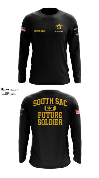 Long Sleeve Performance Shirt, SAC SOUTH, Army, Teamtime, Team time, sublimation, custom sports apparel, team uniforms, spirit wear, spiritwear, sports uniforms, custom shirts, team store, custom team store, fundraiser sports, apparel fundraiser