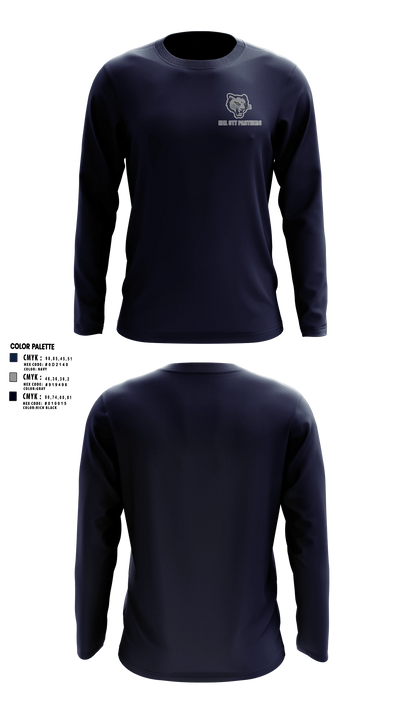 Mel Ott Panthers 8799044 Long Sleeve Performance Shirt 2