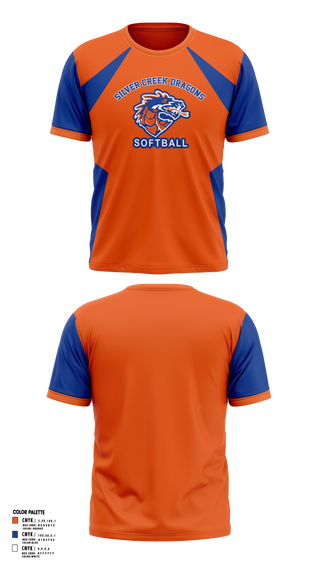 Short Sleeve Performance Shirt, Silver Creek Dragons, Softball, Teamtime, Team time, sublimation, custom sports apparel, team uniforms, spirit wear, spiritwear, sports uniforms, custom shirts, team store, custom team store, fundraiser sports, apparel fundraiser