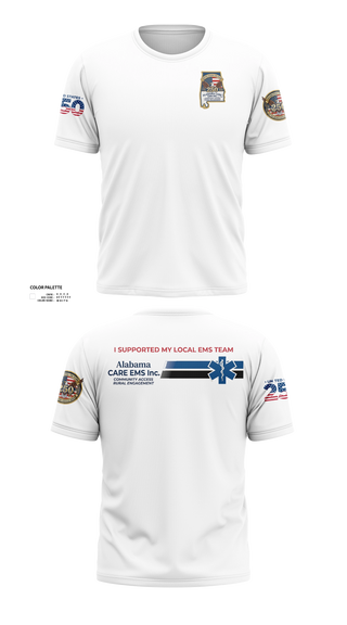 Old School Cotton Feel Shirt, Alabama CARE EMS Inc., EMS/EMT, Teamtime, Team time, sublimation, custom sports apparel, team uniforms, spirit wear, spiritwear, sports uniforms, custom shirts, team store, custom team store, fundraiser sports, apparel fundraiser