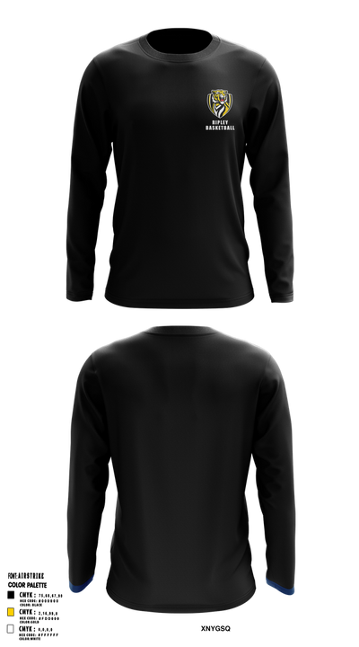 Ripley Middle School Basketball 22825718 Long Sleeve Performance Shirt 2