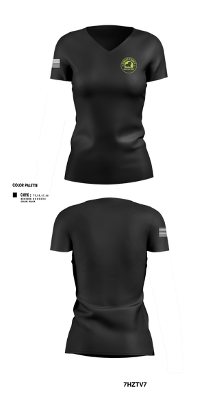 Womens Short Sleeve Vneck Shirt, Oswego County Drug Task Force, Police, Teamtime, Team time, sublimation, custom sports apparel, team uniforms, spirit wear, spiritwear, sports uniforms, custom shirts, team store, custom team store, fundraiser sports, apparel fundraiser