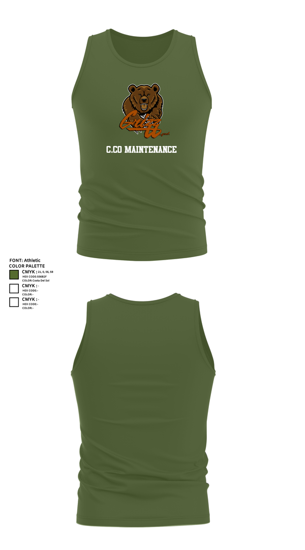 Tank Top, C.co Maintenance, , Teamtime, Team time, sublimation, custom sports apparel, team uniforms, spirit wear, spiritwear, sports uniforms, custom shirts, team store, custom team store, fundraiser sports, apparel fundraiser