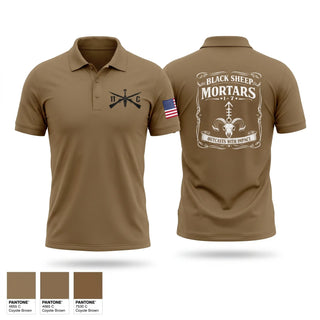 Short Sleeve Performance Polo, 1-7 Mortars, Army, Teamtime, Team time, sublimation, custom sports apparel, team uniforms, spirit wear, spiritwear, sports uniforms, custom shirts, team store, custom team store, fundraiser sports, apparel fundraiser