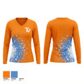 Texas Volts Women's Long Sleeve V-neck Shirt - 1