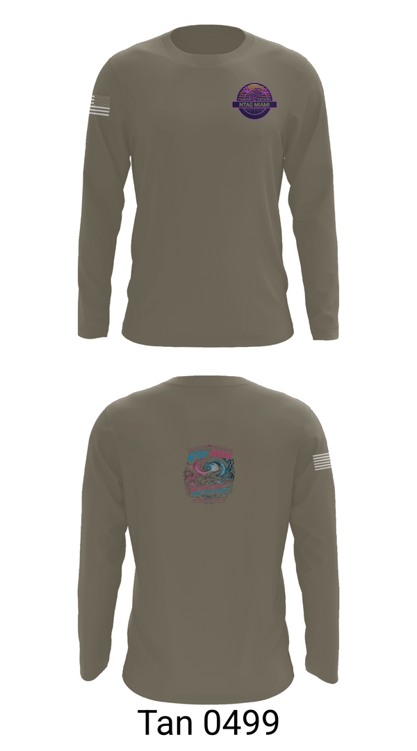 Long Sleeve Performance Shirt, NTAG MIAMI FCPOA, Navy, Teamtime, Team time, sublimation, custom sports apparel, team uniforms, spirit wear, spiritwear, sports uniforms, custom shirts, team store, custom team store, fundraiser sports, apparel fundraiser
