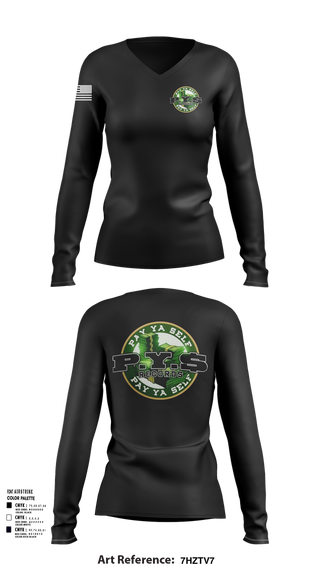 Womens Long Sleeve Vneck Shirt, PAY YA SELF, , Teamtime, Team time, sublimation, custom sports apparel, team uniforms, spirit wear, spiritwear, sports uniforms, custom shirts, team store, custom team store, fundraiser sports, apparel fundraiser