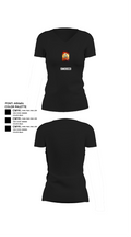 Smoked 40905886 Women's Short Sleeve V-neck Shirt - 24