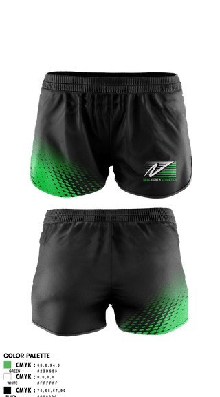 Womens Shorts, Real North Athletics, Cross Country, Teamtime, Team time, sublimation, custom sports apparel, team uniforms, spirit wear, spiritwear, sports uniforms, custom shirts, team store, custom team store, fundraiser sports, apparel fundraiser