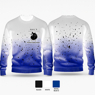 Crew Neck Sweatshirt, Hall’s Basketball Evolution, Men's Basketball, Teamtime, Team time, sublimation, custom sports apparel, team uniforms, spirit wear, spiritwear, sports uniforms, custom shirts, team store, custom team store, fundraiser sports, apparel fundraiser