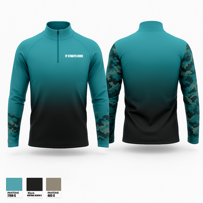 IT STARTS HERE 63993273 Quarter Zip Jacket - 1