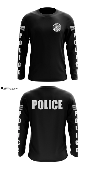 Long Sleeve Performance Shirt, Fort Walton Beach Police Department, Police, Teamtime, Team time, sublimation, custom sports apparel, team uniforms, spirit wear, spiritwear, sports uniforms, custom shirts, team store, custom team store, fundraiser sports, apparel fundraiser
