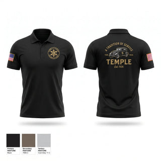 Short Sleeve Performance Polo, Temple Station, Police, Teamtime, Team time, sublimation, custom sports apparel, team uniforms, spirit wear, spiritwear, sports uniforms, custom shirts, team store, custom team store, fundraiser sports, apparel fundraiser