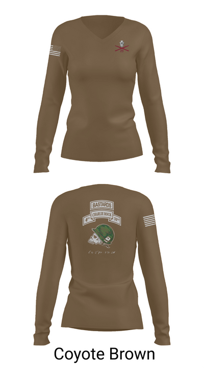 Charlie Rock, 4-31 IN, 2IBCT, 10MTN 63495362 Women's Long Sleeve V-neck Shirt - 17