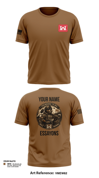 Short Sleeve Performance Shirt, 279 EN DET, Army, Teamtime, Team time, sublimation, custom sports apparel, team uniforms, spirit wear, spiritwear, sports uniforms, custom shirts, team store, custom team store, fundraiser sports, apparel fundraiser