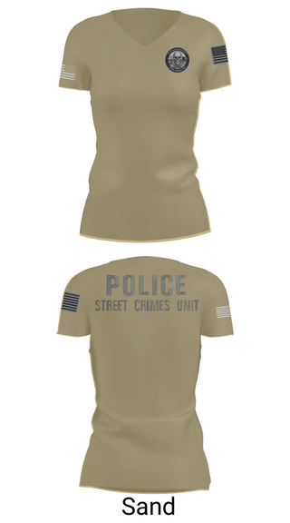 Womens Short Sleeve Vneck Shirt, STREET CRIMES, , Teamtime, Team time, sublimation, custom sports apparel, team uniforms, spirit wear, spiritwear, sports uniforms, custom shirts, team store, custom team store, fundraiser sports, apparel fundraiser