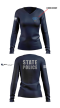 ILSSA Boston Women's Long Sleeve V-neck Shirt - 8 - Massachusetts State Police